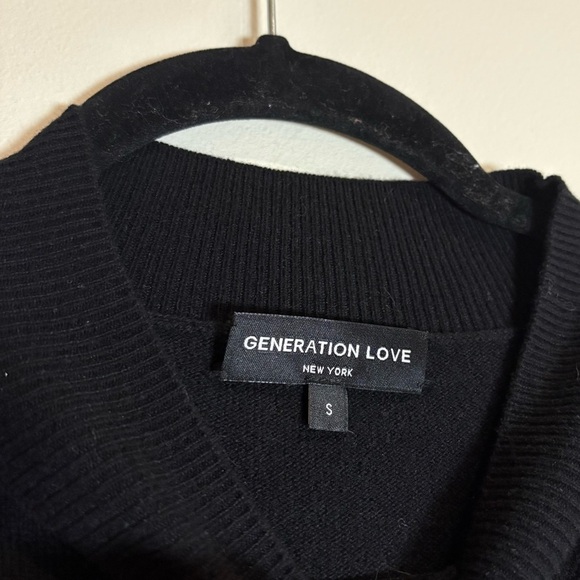 Generation Love Black Wool-Cashmere Blend Lulu Sweater Dress size Small - Picture 5 of 7
